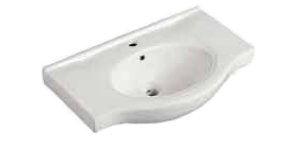 Vanity Top: Aries Semi Recess 750 V/C Top 3TH