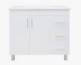 Vanity Top: 900  x 360 x 27 Polymarble Top 1TH