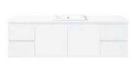 Denver 1500 Vanity – Wall Hung – SGL – QS