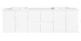 Denver 1800 Vanity – Wall Hung – QS – DBL