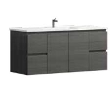 Denver Charcoal 1200 Vanity – Wall Hung – VC – SGL