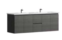 Denver Charcoal 1500 Vanity – Wall Hung – PM – DBL