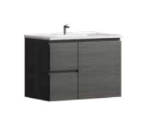 Denver Charcoal 750 Vanity – RHD – Wall Hung – PM