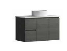 Denver Charcoal 900 Vanity – Wall Hung – LHD – QS