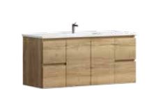 Denver Oak 1200 Vanity – Wall Hung – PM – SGL