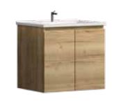 Denver Oak 600 Vanity – Wall Hung – PM