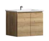 Denver Oak 600 Vanity – Wall Hung – VC