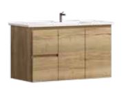 Denver Oak 900 Vanity – RHD – Wall Hung – PM