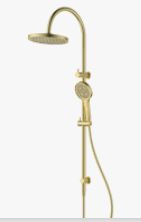 Linie Round  Multi-Function Shower Set Brushed Gold 250 mm