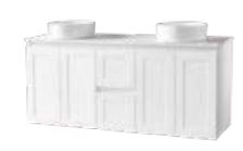 Georgia Matt White 1200 Vanity – Wall Hung – SGL – QS