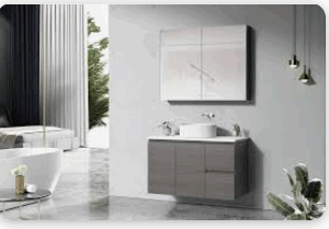 Georgia Matt White 1500 Vanity – Wall Hung – DBL – QS
