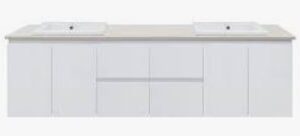 Georgia Matt White 1800 Vanity – Kick – DBL – QS