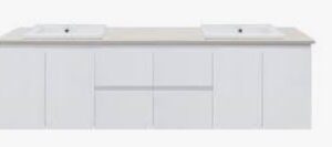 Georgia Matt White 1800 Vanity – Kick – SGL – QS