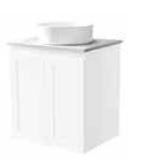 Georgia Matt White 600 Vanity – Wall Hung – QS