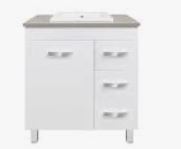 Georgia Matt White 750 Vanity – LHD – Kick – QS