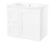 Georgia Matt White 750 Vanity – LHD – Wall Hung – PM
