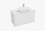 Georgia Matt White 900 Vanity – RHD – Kick – QS