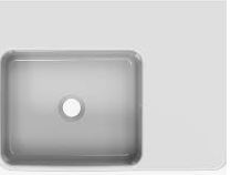 Art Basin Wall Hung RHS White 600mm