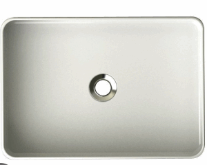Ultra Thin Above Counter White 500mm