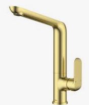 Kara Sink Mixer Brushed Gold Lead Free