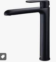 Kara Basin Mixer High Rise Matt Black