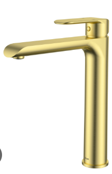 Kara Wall Basin Mixer  Brushed Gold Lead Free
