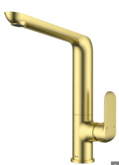 Kara New Bath Spout  Brushed Gold Lead Free