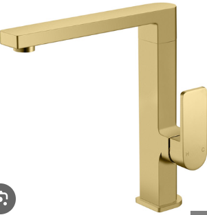 Flores Sink Mixer Brushed Gold
