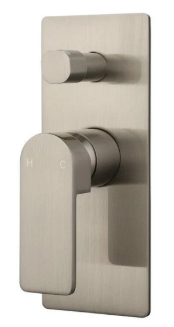 Flores Wall Mixer Diverter Brushed Nickel
