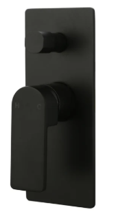 Flores Wall Mixer Diverter Matt Black