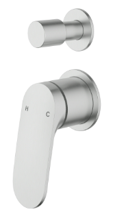 Sulu Ii  Wall  Diverter Mixer  Trim Kits With Separate Cover Plate Brushed Nickel