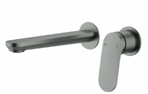 Sulu Ii  Wall Basin Mixer  Trim Kits With Separate Cover Plate Brushed Gold