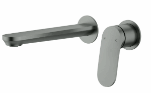 Sulu Ii  Wall  Basin Mixer  Trim Kits With Separate Cover Plate Brushed Nickel