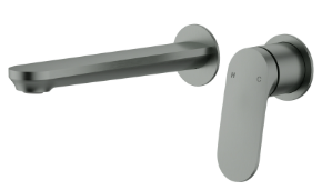 Sulu Ii  Wall Basin Mixer  Trim Kits With Separate Cover Plate Gun Metal
