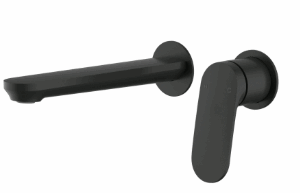 Sulu Ii  Wall  Basin Mixer  Trim Kits With Separate Cover Plate Matt Black
