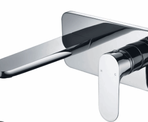 Banda Wall Basin Mixer Set Chrome