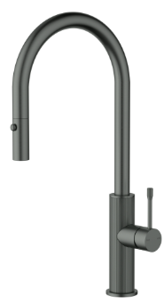 Linie Pull-Out Sink Mixer In Gun Metal