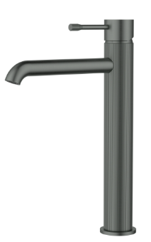 Linie Basin Mixer High Rise Gunmetal