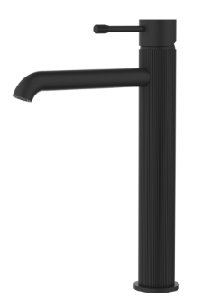 Linie Basin Mixer High Rise Matt Black