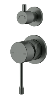Linie  Wall  Diverter Mixer  Trim Kits in Gun Metal,Seprate cover plate