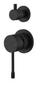 Linie  Wall  Diverter Mixer  Trim Kits in Matt Black,Seprate cover plate