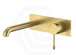 Linie  Wall Basin Mixer  Trim Kits in Brushed Gold,220mm spout