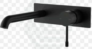 Linie  Wall Basin Mixer  Trim Kits in Matt Black,220mm spout