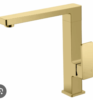 Ceram Sink Mixer Brushed Gold
