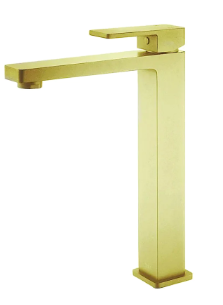 Ceram Basin Mixer High Rise Brushed Gold