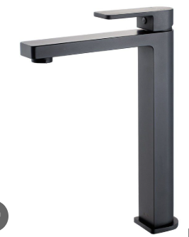 Ceram Basin Mixer High Rise Matt Black