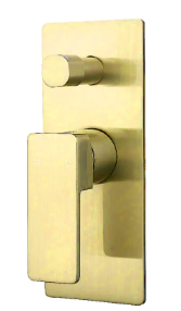 Ceram Wall Mixer Diverter Brushed Gold