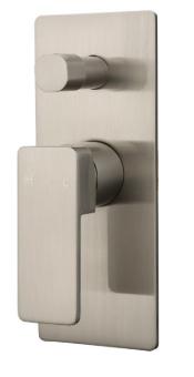 Ceram Wall Mixer Diverter Brushed Nickel