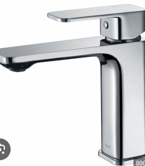 IKON-Seto Matt Black Basin Mixer With Rose Gold Handle Lead Free