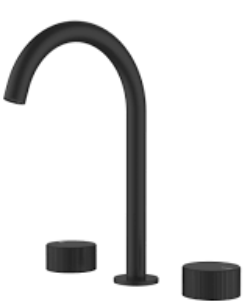 Soko 1/4 Turn C/D Basin Set Matt Black